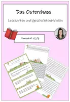 Vorschau - Arbeitsblätter - Das Ostereierchaos: Lesekarten und Geschichtenbüchlein - Deckblatt