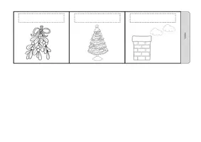 Vorschau - Mal- und Bastelvorlagen - Englisch Leporello Weihnachten "Christmas Words" - Seite 3