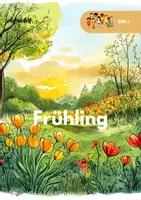 Vorschau - Stationenlernen - Übergang vom Winter in den Frühling - Lernheft SEK I - Deckblatt