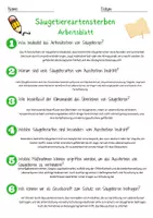 Vorschau - Arbeitsblätter - Säugetiereartensterben Arbeitsblatt 7. & 8. Klasse Aussterbensgefährdete Tiere AB mit Lösungen - Seite 2
