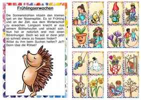 Vorschau - Arbeitsblätter - Lesespaziergang Frühling - Seite 1