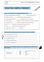 Vorschau - Arbeitsblätter - Grammar Englisch: Simple Present - Seite 1