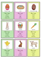 anteprima - Schede informative - Easter: Guess the word; vocabulary game / Pasqua: indovina la parola; gioco del vocabolario - Pagina 1