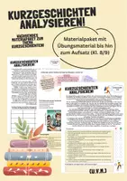 Vorschau - Stundenentwürfe - Kurzgeschichten analysieren! - wachsendes Materialpaket Deutsch Kl. 8/9 - Deckblatt