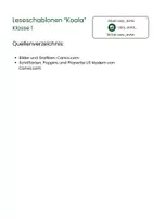 Vorschau - Fördermaterial/Inklusion - Leseschablone Koala - Seite 2