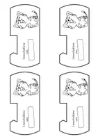 Vorschau - Fördermaterial/Inklusion - Leseschablone Katze - Seite 1