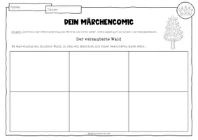 Vorschau - Arbeitsblätter - Märchenhafte Kreativität mit dem Märchencomic - Seite 3