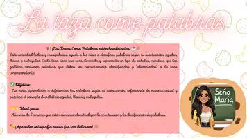 Vista previa - Tarjetas / Manipulativos - Taza come palabras ☕🍪 - Portada