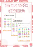 Vista previa - Hojas de trabajo - 🧠ACTIVIDADES ESTIMULACIÓN COGNITIVA🧠 - Portada