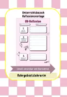 Vorschau - Anderer Materialtyp - Reflexionsvorlage UB Unterrichtsbesuch Reflexion - Deckblatt
