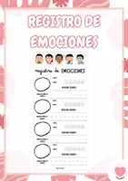 Vista previa - Hojas de trabajo - Mi Registro de Emociones 🌈💖 - Portada