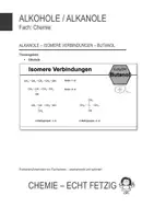 Vorschau - Präsentationen/Tafelbilder - Isomere Verbindungen von Butanol - Folien - Deckblatt