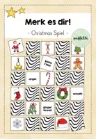Vorschau - Spiele - Merk es dir! Christmas Spiel (Bild und Wort) - Deckblatt
