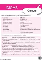 Vista previa - Hojas de trabajo - IDIOMS PACK – 9 TEMÁTICAS - página 2