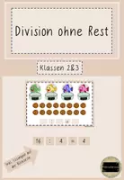 Vorschau - Aufgabenkarten - Division ohne Rest - Deckblatt