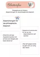 Vorschau - Poster - Freebie: Philosophieren mit Kindern: Gesprächsregeln - Deckblatt