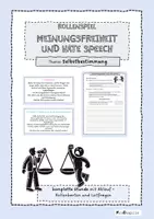 Vorschau - Arbeitsblätter - Rollenspiel zu Meinungsfreiheit und Hate Speech - Deckblatt