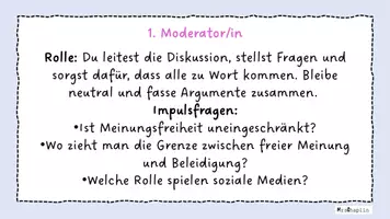 Vorschau - Arbeitsblätter - Rollenspiel zu Meinungsfreiheit und Hate Speech - Seite 3