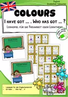 Vorschau - Stationenlernen - Colours – Lesespiel „I have got... Who has got...?“ im Englischunterricht - Deckblatt