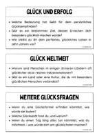 Vorschau - Aufgabenkarten - Glück (Plauderkärtchen) - Seite 2