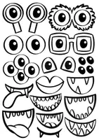 Vorschau - Spiele - Bastel-Bausatz "Monster" / individuell gestaltbar - Seite 1