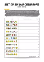 Vorschau - Arbeitsblätter - Märchen: Emoji - Rätsel - Seite 1