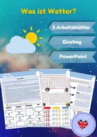 Vorschau - Arbeitsblätter - Was ist Wetter - Einführung Wetterelemente (Arbeitsblätter & Präsentation) - Deckblatt