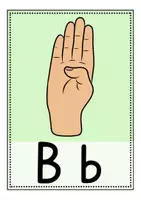 Vorschau - Arbeitsblätter - Fingeralphabet Gebärdensprache 🖐️ Bildkarten - Übersicht - Arbeitsblätter - Seite 2