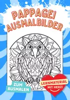 Vorschau - Arbeitsblätter - Pappagei Mandala Ausmalbilder Kunst Kunstidee Fensterbild Beschäftigung - Deckblatt