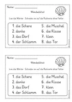 Vorschau - Arbeitsblätter - Wendediktate Klasse 1 bis zum K - für Flex und Flora - Seite 3
