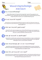 Vorschau - Arbeitsblätter - Wasserstofftechnologie Arbeitsblatt 7. & 8. Klasse Brennstoffzellen AB mit Lösungen - Seite 2