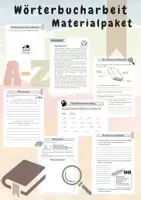 Vorschau - Arbeitsblätter - Wörterbucharbeit Materialpaket - Deckblatt