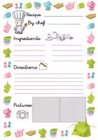 Vista previa - Hojas de trabajo - Recipes book_instructions - Portada