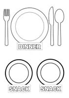 Vista previa - Hojas de trabajo - FOOD GROUPS WHEEL - página 1