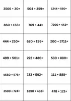 Vorschau - Spiele - Addition 5.Klasse Rechenpuzzle | grosser Zahlenraum - Seite 1