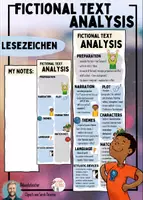 Vorschau - Arbeitsblätter - Fictional Text Analysis - Lesezeichen - Deckblatt