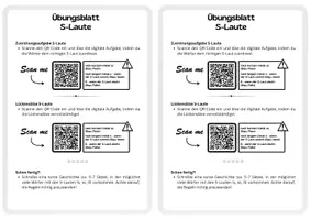 Vorschau - Arbeitsblätter - Übungsblatt S-Laute - mit digitalen Übungen - Seite 2
