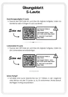 Vorschau - Arbeitsblätter - Übungsblatt S-Laute - mit digitalen Übungen - Seite 1