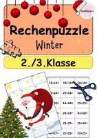 Vorschau - Spiele - Rechenpuzzle 2. Klasse 3. Klasse | Addition - Deckblatt
