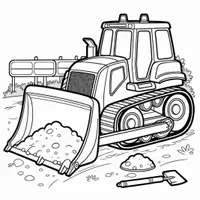 anteprima - Materiale per pittura e bricolage - Mezzi da cantiere Disegni da colorare (50 illustrazioni da colorare) - Pagina 3