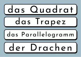 Vorschau - Fördermaterial/Inklusion - geometrische Flächen/ Formen: Tafelmaterial und Wortschatz - Seite 3