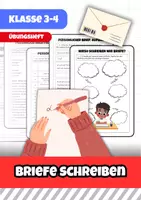 Vorschau - Arbeitsblätter - Briefe schreiben: Aufbau, Gestaltung und Praxisübungen - Deckblatt