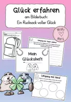 Vorschau - Unterrichtsreihen - Glück erfahren am Bilderbuch: Ein Rucksack voller Glück - Deckblatt