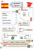 Vorschau - Arbeitsblätter - Materialpaket Steckbrief Spanien differenziert mit Lösungen - Seite 3
