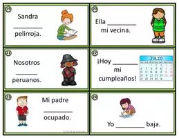 Vorschau - Aufgabenkarten - Ser y Estar: Spanische Aufgabenkarten: Tarjeta de tarea en Español - Seite 3