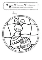 Vorschau - Mal- und Bastelvorlagen - Ostern Fensterdeko Klasse 1-2 -- 20 Fensterbilder in 2 Versionen -- Mix 1 -- Bastelvorlagen - Ostern Kunst Klasse 1 - 2 - Feinmotorik fördern Klasse 1 - Seite 3