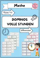 Vorschau - Spiele - Dominos volle Stunden - Deckblatt