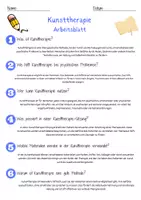 Vorschau - Arbeitsblätter - Kunsttherapie Arbeitsblatt 7. & 8. Klasse Psychotherapie AB mit Lösungen - Seite 2