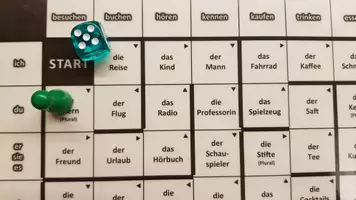 Vorschau - Spiele - Brettspiel: Verben mit Akkusativ (Version 1) - Deckblatt