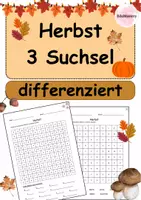 Vorschau - Unterrichtsreihen - Materialpaket Herbst | Ausmalbilder und Logicals - Seite 1